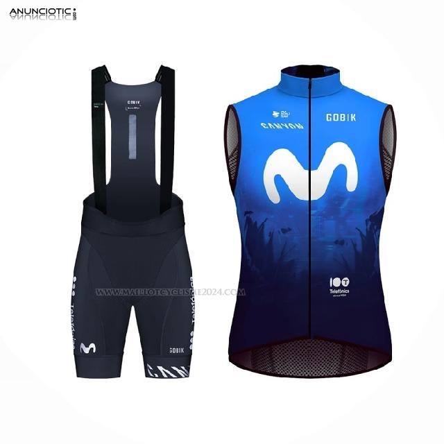 maillot cycliste Movistar homme