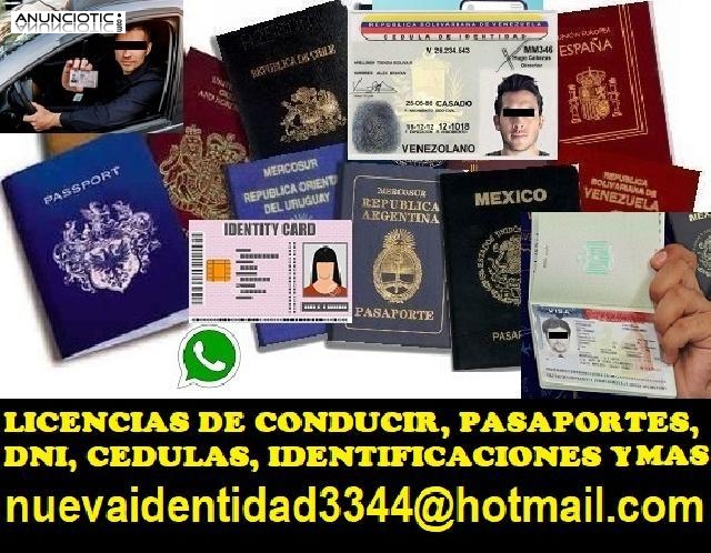 PASAPORTES IDENTIDADES LICENCIAS DE CONDUCIR Y MAS