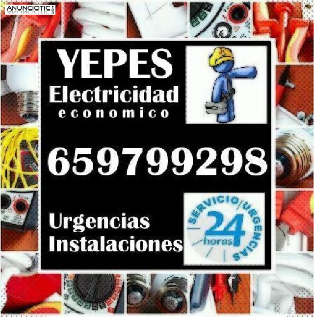 Electricista en Yepes. Econmico. Instalaciones, reparaciones y Urgencias