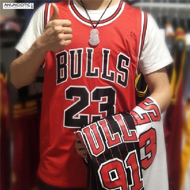 Camiseta Autentico Chicago Bulls Jordan Rojo