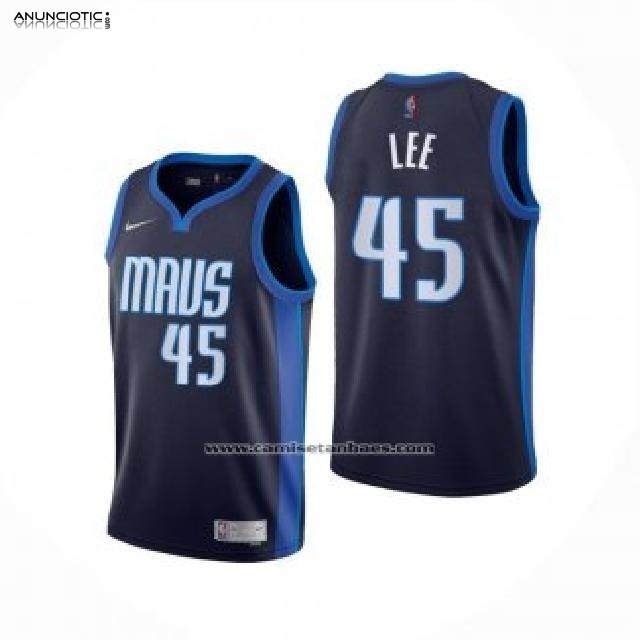 Camiseta Dallas Mavericks Courtney Lee Earned 2020-21 Azul