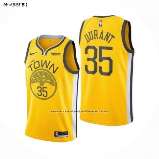 Camiseta Golden State Warriors Kevin Durant Earned Amarillo