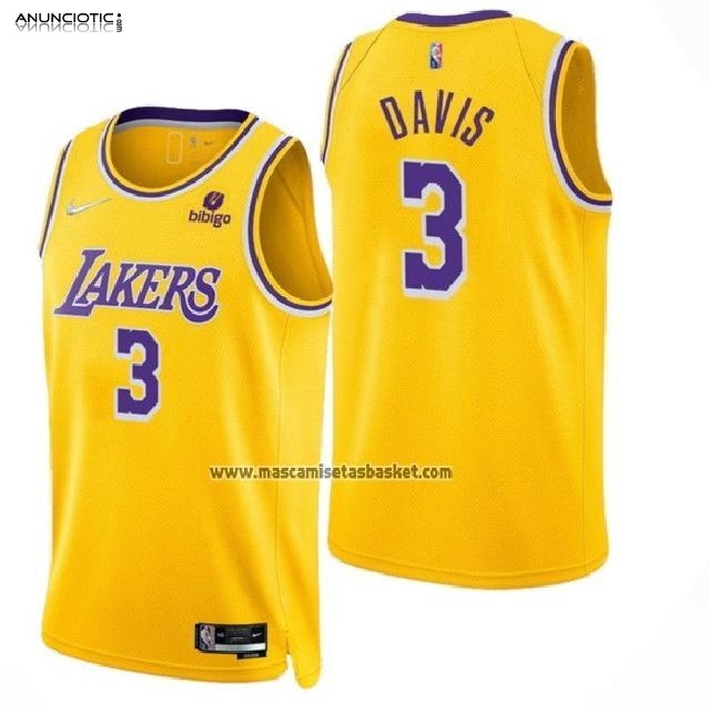 Camiseta Los Angeles Lakers Anthony Davis NO 3 75th Anniversary 2021-22 Ama