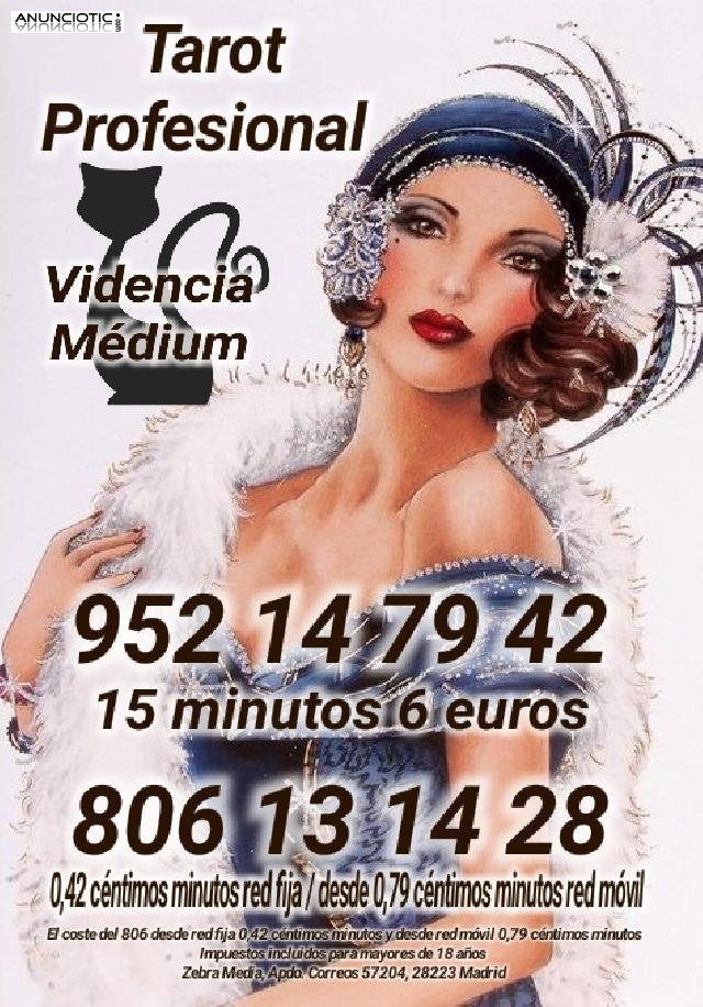 Tarot y videncia profesional 15 minutos 6 euros 