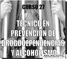 Curso a distancia TECNICO DROGODEPENDENCIAS Y ALCOHOLISMO