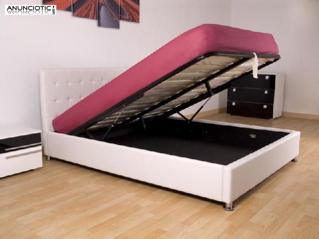 Cama alpes con canape de polipiel