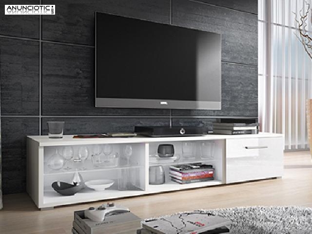 MUEBLE TV MODELO LIDIA BLANCO SIN LED