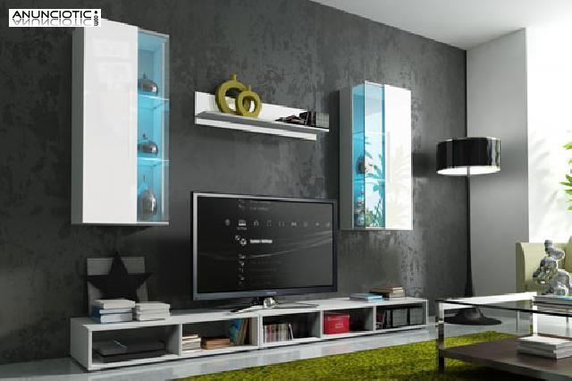 MUEBLE SALON NOELIA BLANCO O NEGRO