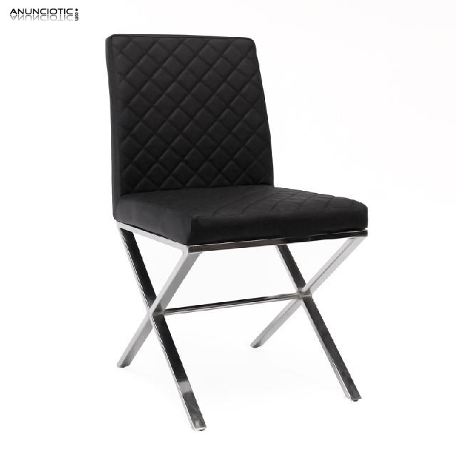 SILLA MODERNA SERPIS BLANCO O NEGRO