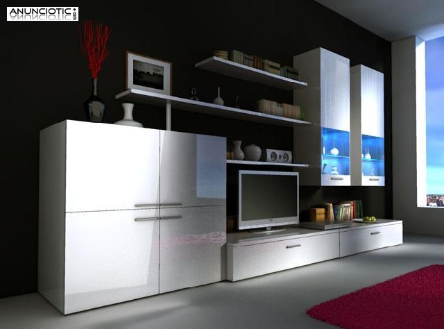 MUEBLE DE SALÓN VIOLETA BLANCO MOD 4