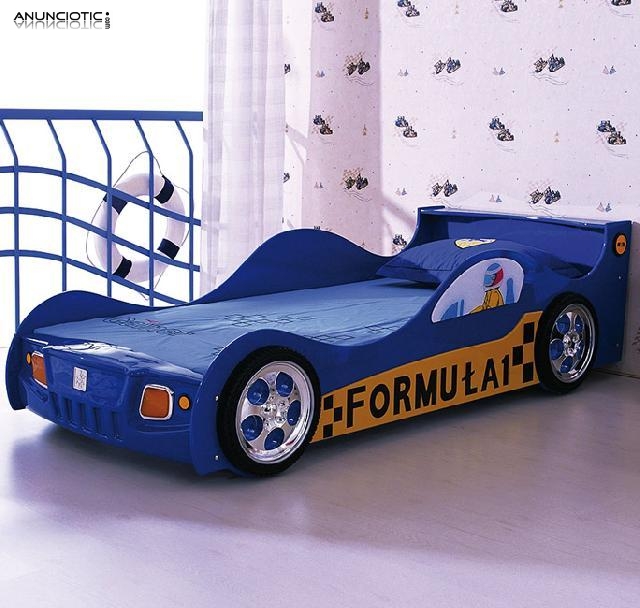 COCHE-CAMA FURIA DE FÓRMULA UNO EN AZUL