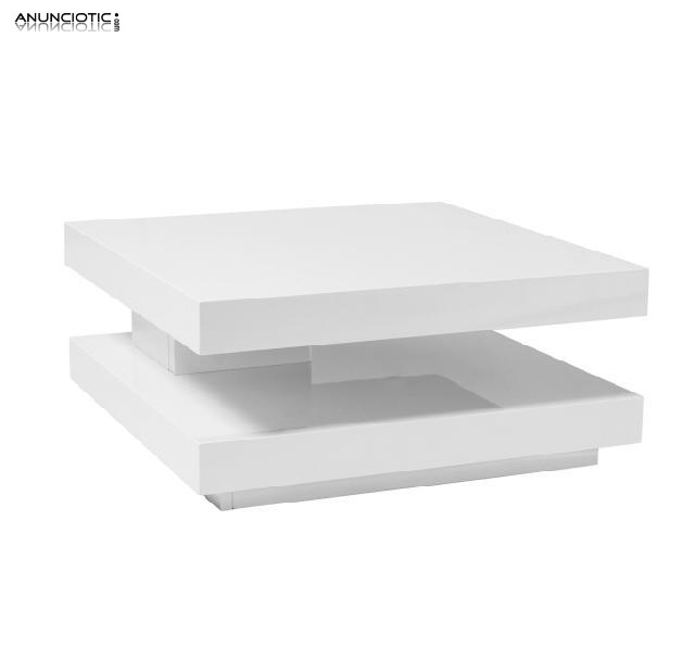 Mesa de centro blanes 75 x 45 cm. blanca