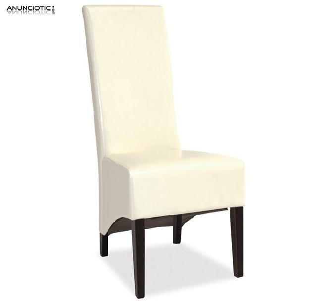 Silla de comedor dafne en color crema