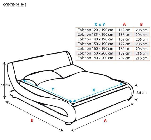 CAMA DISEÑO POLIPIEL