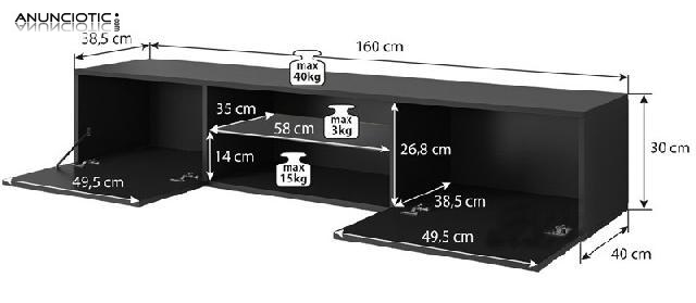 Mueble TV modelo Tibi (160 cm) en color