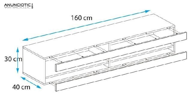 Mueble TV modelo Vera (160 cm) Ref 3341