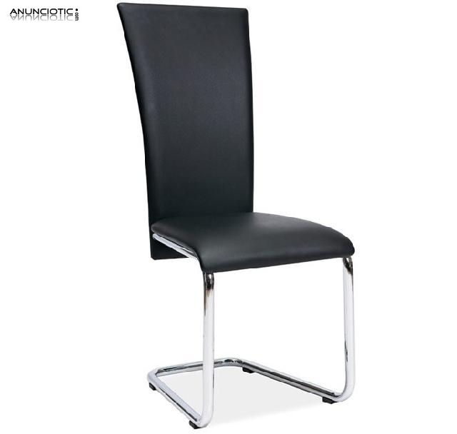 Silla de comedor Orlice color negro