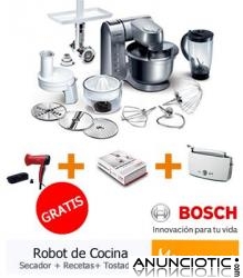 Robot de cocina Bosch más tres regalos