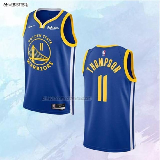 NO 11 Klay Thompson Camiseta Golden State Warriors Icon Azul 2022-23