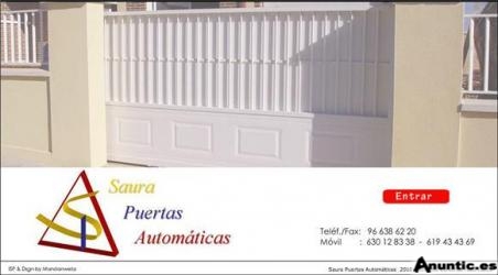 Saura Puertas Automáticas, especialista en Puertas Automáticas.