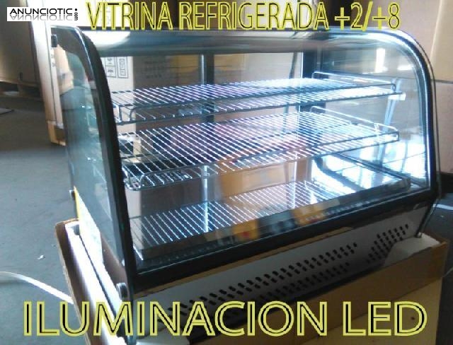 Expositor refrigerada  vitrina con iluminacion led