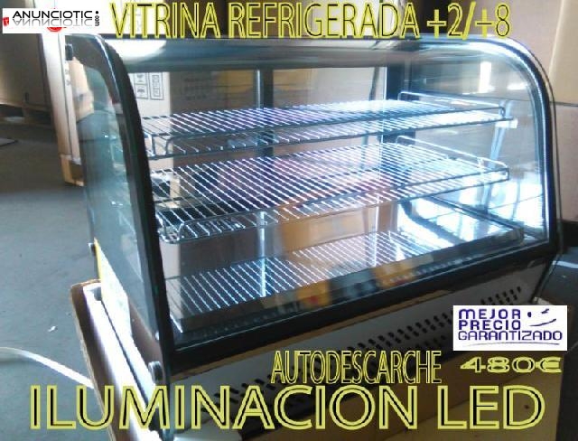 Expositor refrigerada  vitrina con iluminacion led