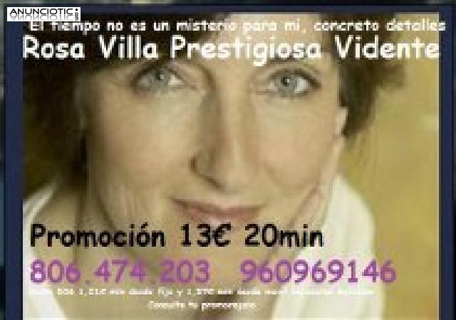 Rosa Villa. Vidente medium. Tarot fiable. Muy buena, gran acierto 806 474 2