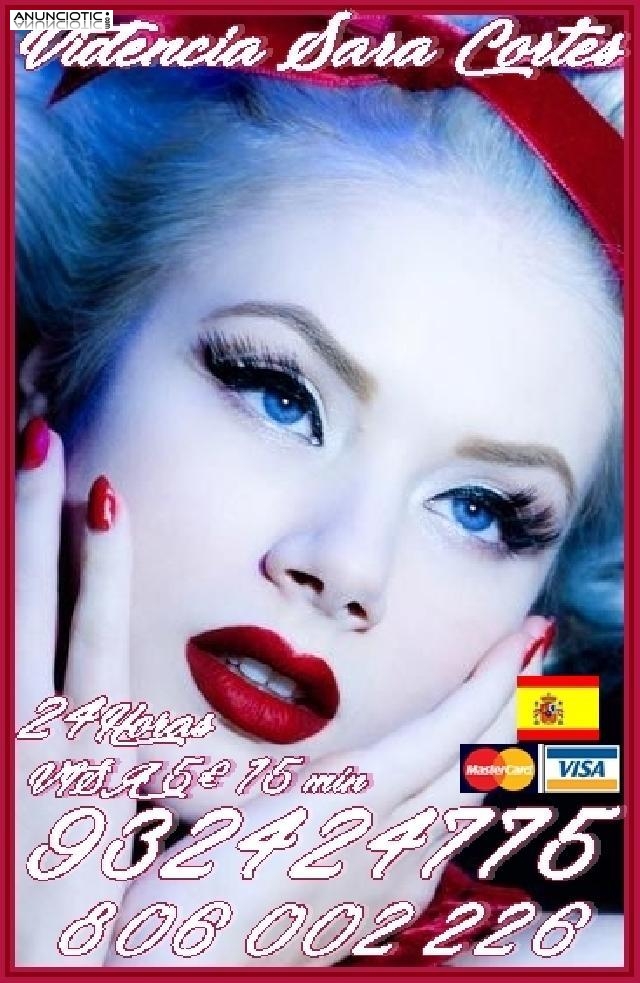 tarot de expertas Sara Cortes  932 424 775 desde 5 15mts, 8 20mts y 15 3