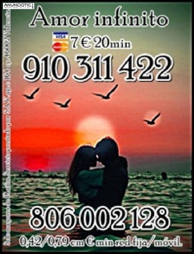 GRATIS 5 MIN  POR VISA 9 30 min. 910311422 tarot del amor infinito