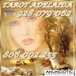 Visa tarot Adelaida 5 10min  928 079 062 de España. Barato 806 002 255  por sólo 0,42 cm 