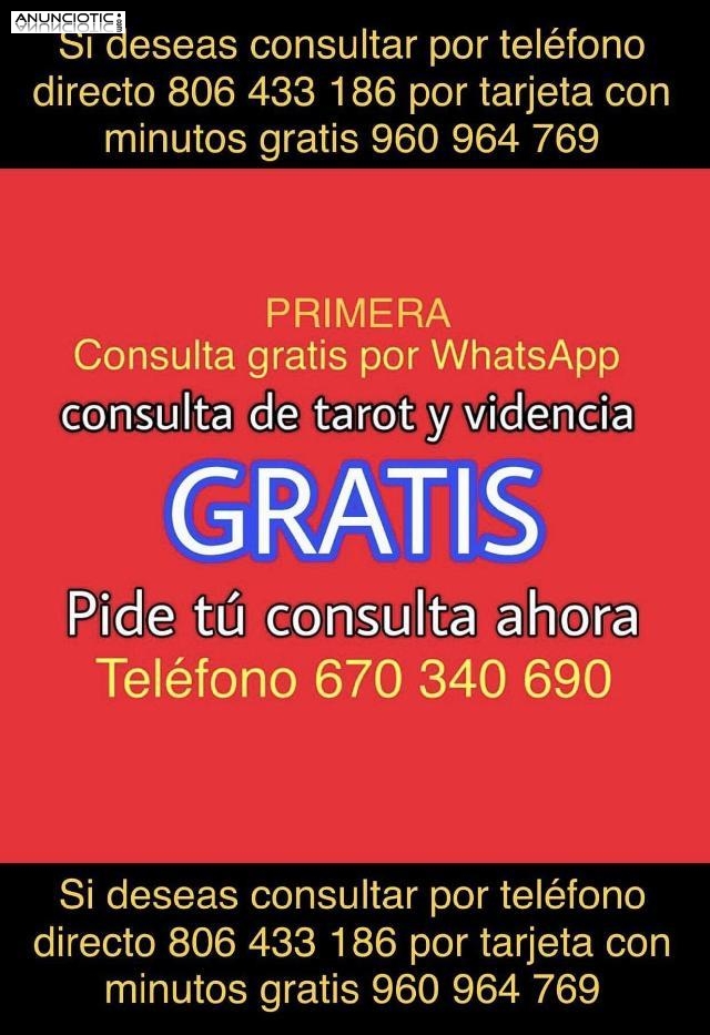 vidente tarotista primera consulta gratis gratuita sin pagar nadaaaa