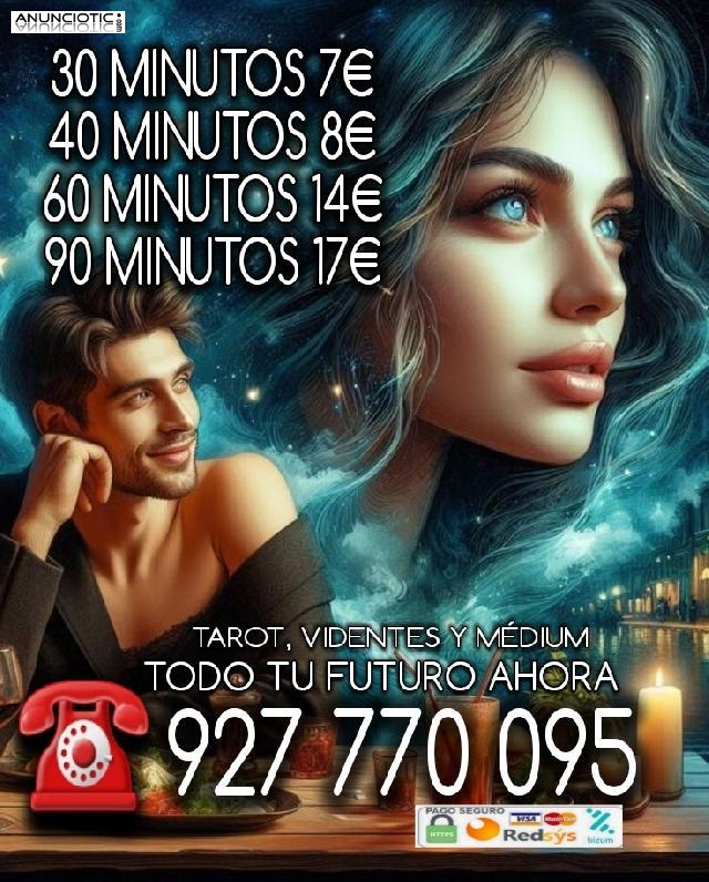 Tarot y videntes visa o bizum 30 minutos 7 euros económicos 