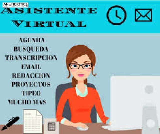 Asistente administrativo(a) virtual medio tiempo