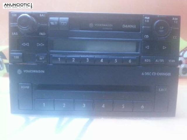 Radio y cargador de cd volkswagen golf iv