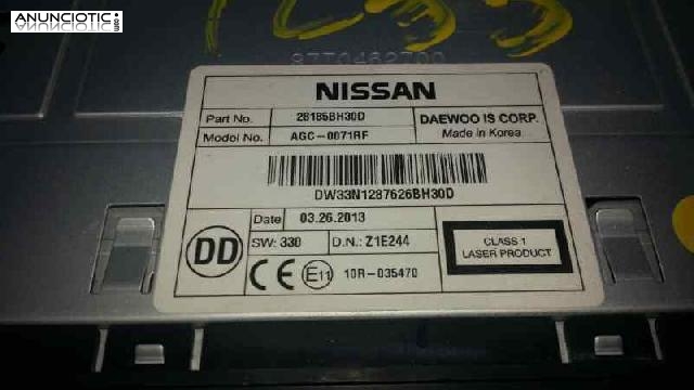 Audio gps nissan qashqai 28185bh30d