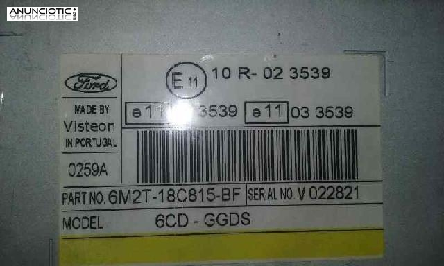 Audio gps ford galaxy 6cdggds