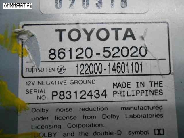 Audio gps toyota yaris 12200014601101