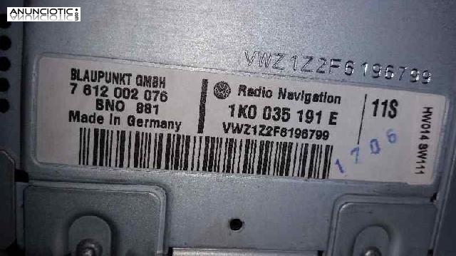 Audio gps volkswagen touran 7612002076