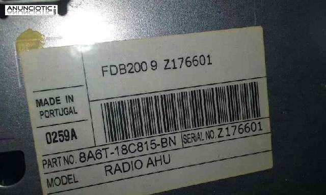 Audio gps ford fiesta radio ahu