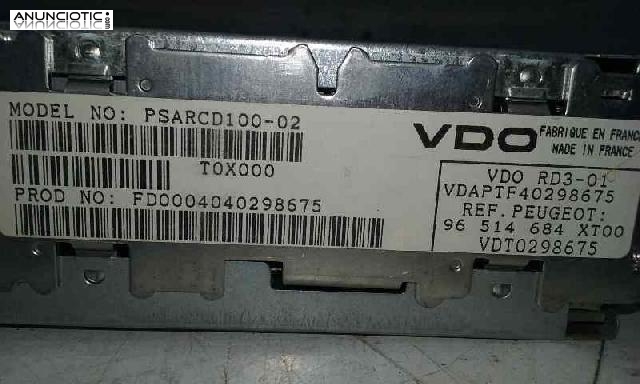 Audio gps peugeot 307 rd301