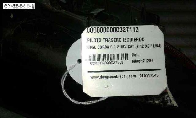 Piloto tra. izq. de opel-(327113)