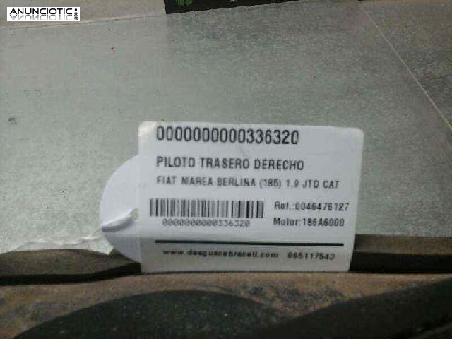 Piloto tra. der. 0046476127 de fiat -