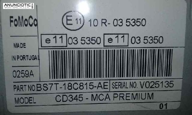 Audio gps ford s-max cd345 mca premium