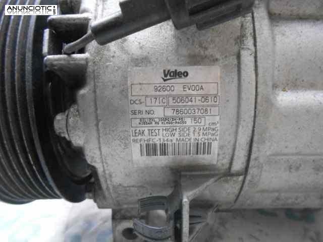 Compresor nissan 350 92600ev00a