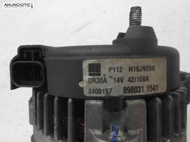 Alternador opel zafira 8980311541