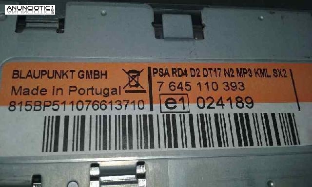 Audio gps peugeot 407 7645110393