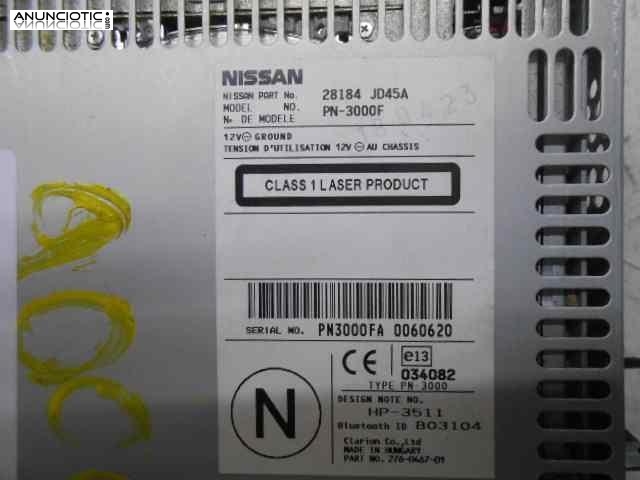 Audio gps nissan qashqai 28184jd45a