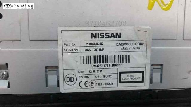 Audio gps nissan nv agc0071rf