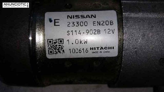 Motor arranque nissan qashqai+2 100616