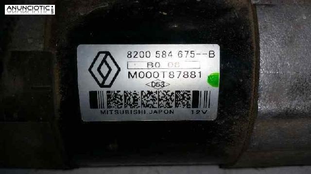 Motor arranque renault kangoo m000t87881